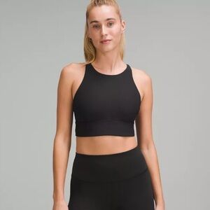 black lululemon wunder under longline bra